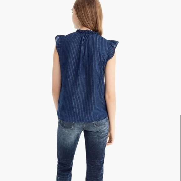 J. Crew sleeveless tie neck top - Picture 3 of 5